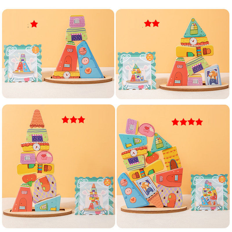 Children's Game - Balanced Stacking Blocks