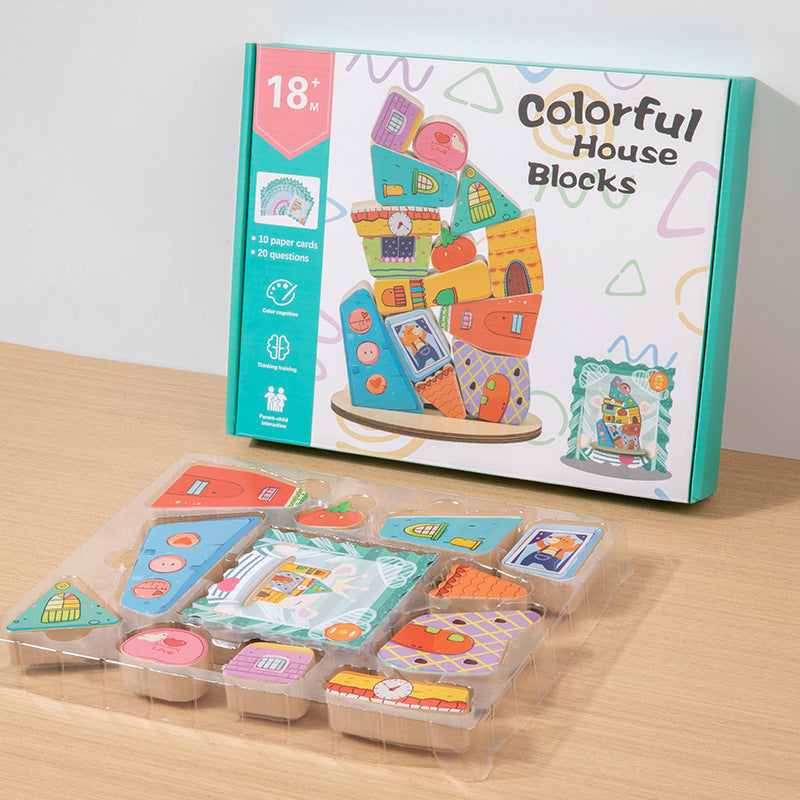 Children's Game - Balanced Stacking Blocks