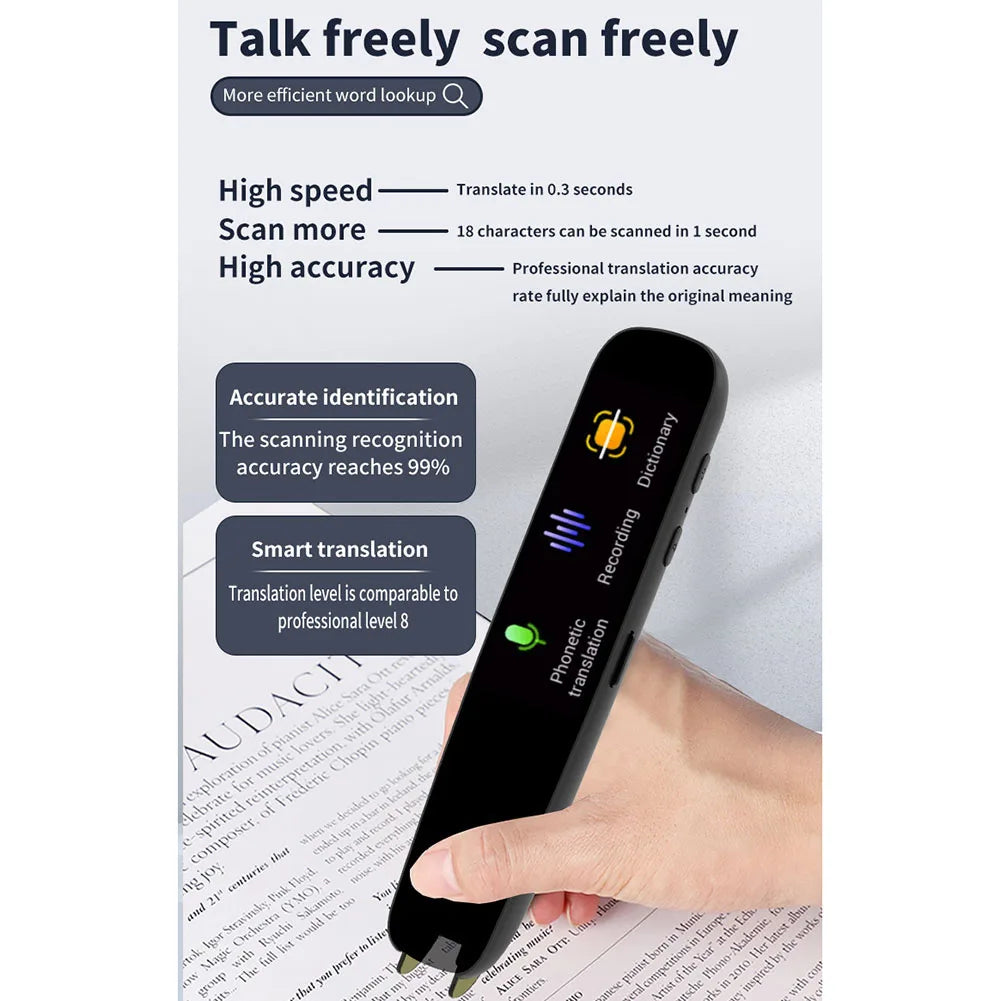 Portable Voice Translation Scanner Pen (WiFi And AI Supported)