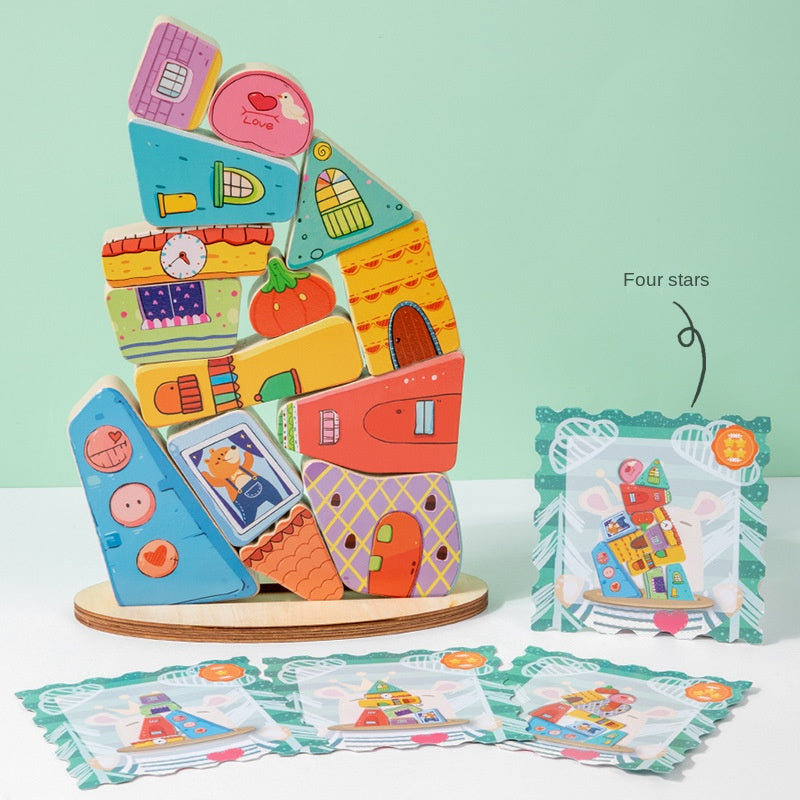 Children's Game - Balanced Stacking Blocks