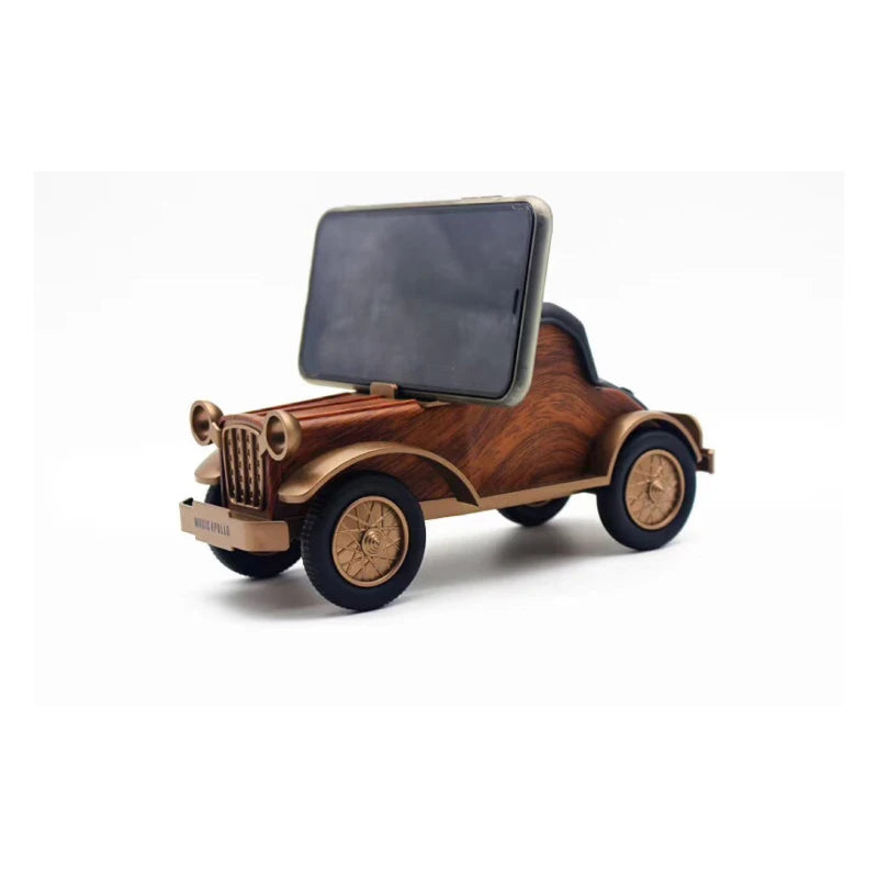 Bluetooth Speaker - Classic Car Shaped (Wooden Colored)