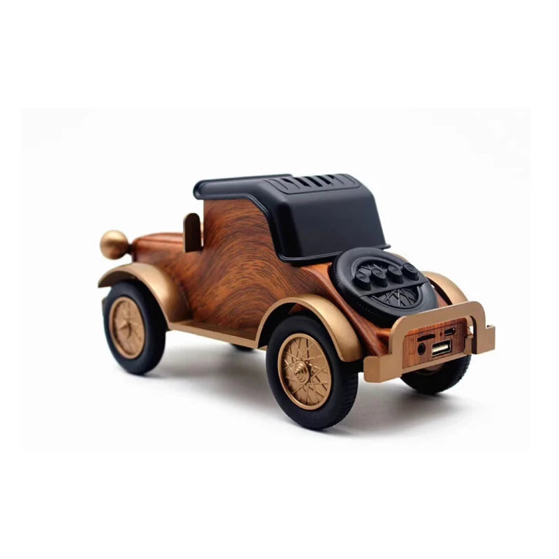 Bluetooth Speaker - Classic Car Shaped (Wooden Colored)